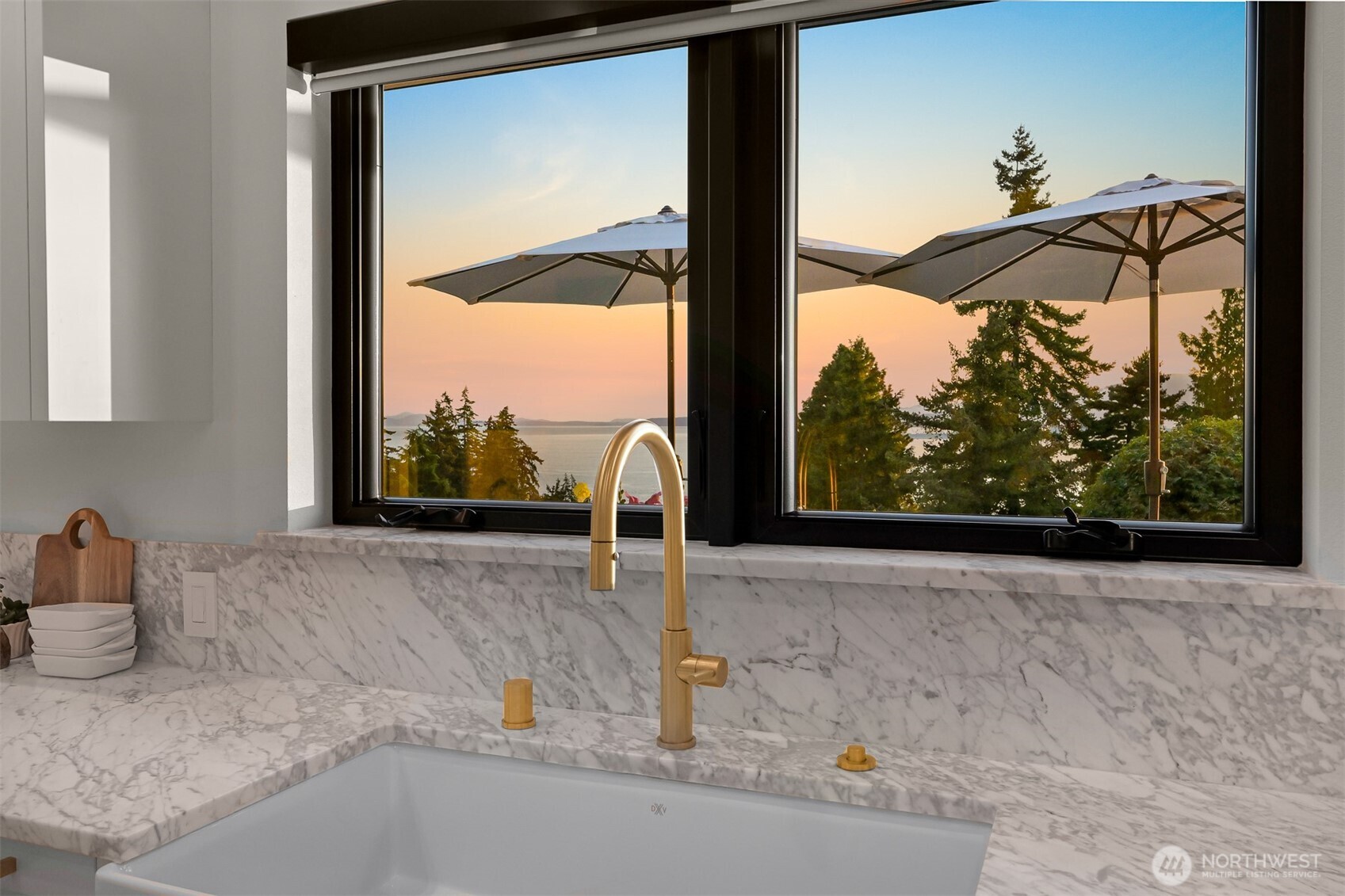 405 Bayside Road Bellingham, WA 98225 - Photo 13 of 40 a view of a floor to ceiling window in a room