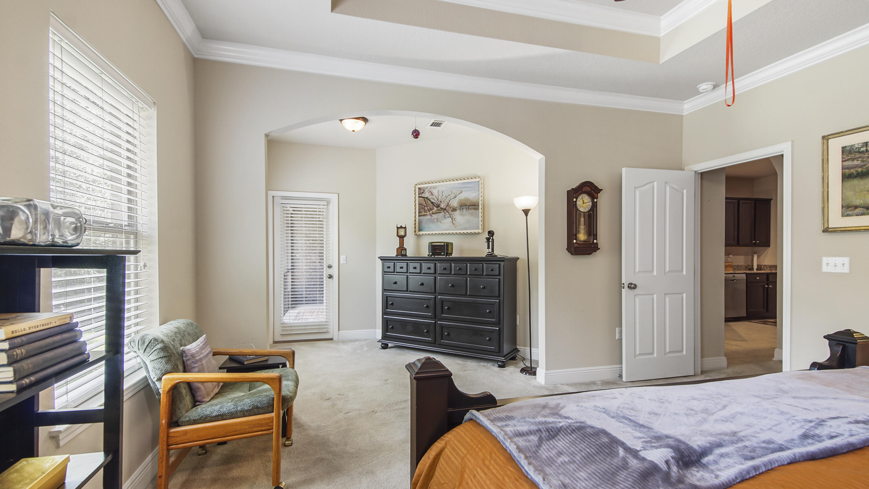 462 Mango Lane Freeport, FL 32439 - Photo 18 of 67 a bedroom with a bed and wooden floor