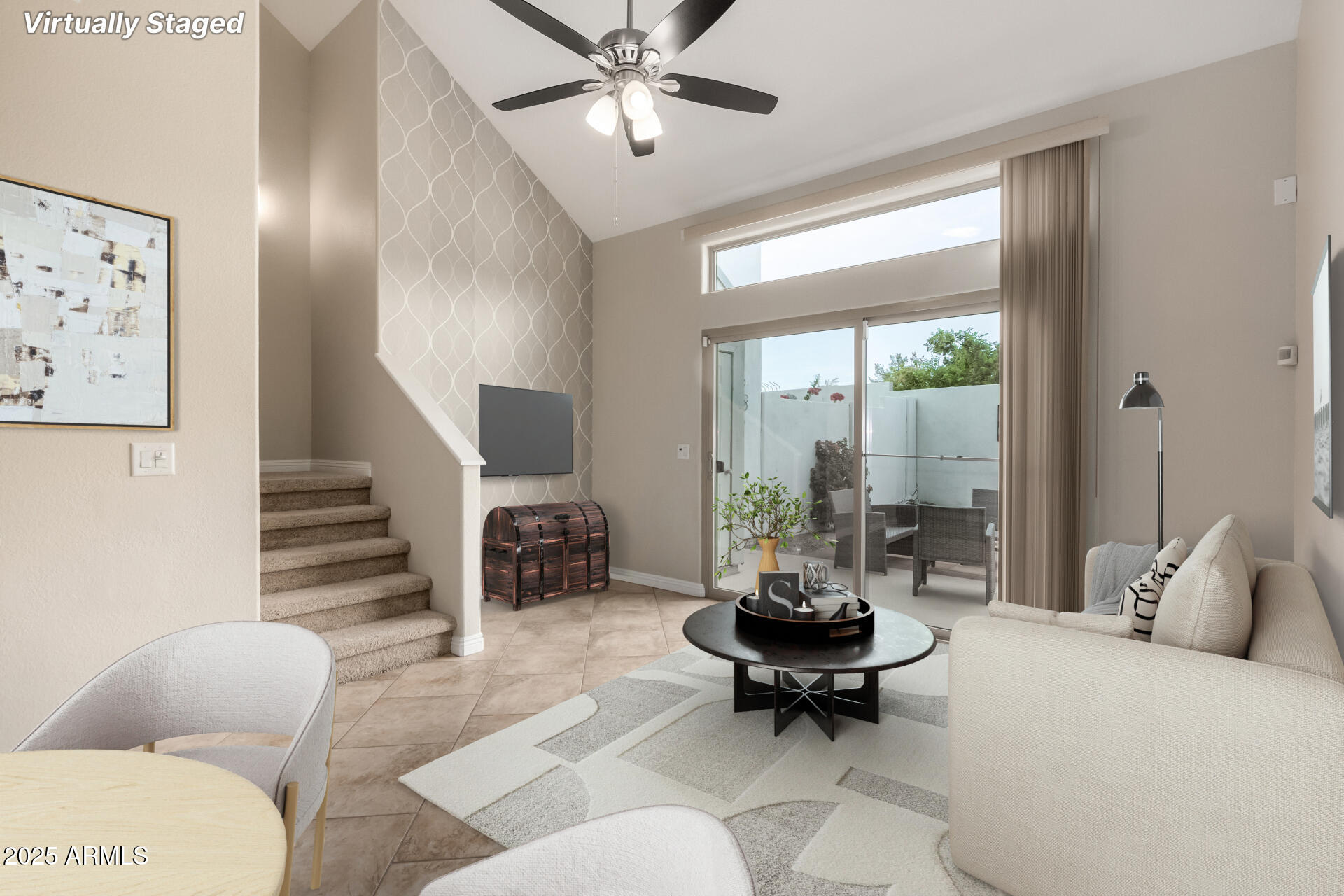 5400 South Hardy Drive, Unit 110 Tempe, AZ 85283 - Photo 6 of 31 a living room with furniture and a large window