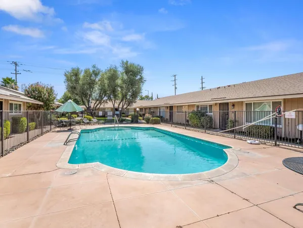 a view of outdoor space yard swimming pool and seating