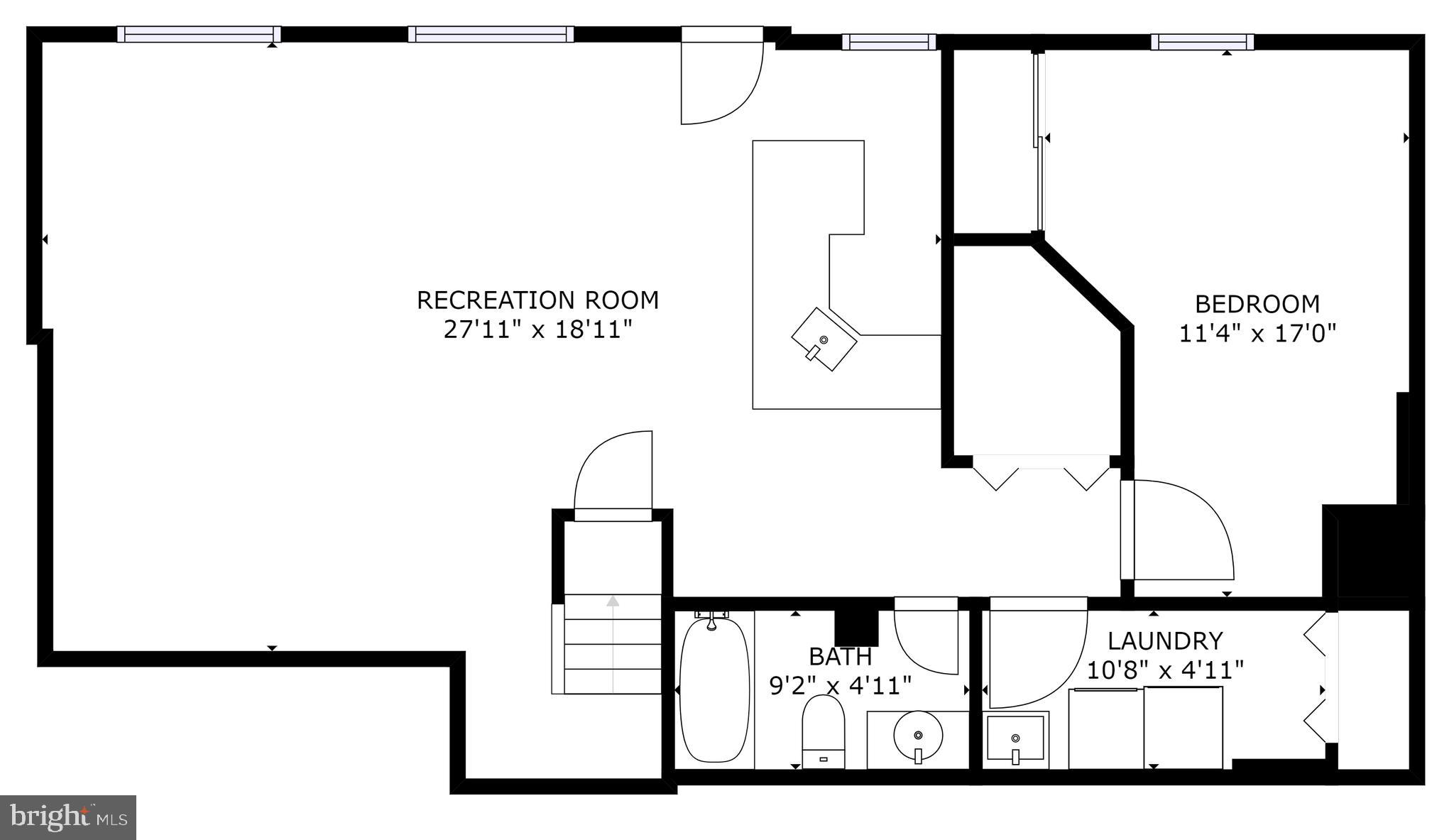 8411 Derby Court Springfield, VA 22151 - Photo 32 of 32 Lower Level Floor Plan