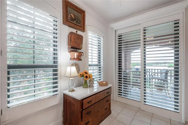 a view of bathroom with a window