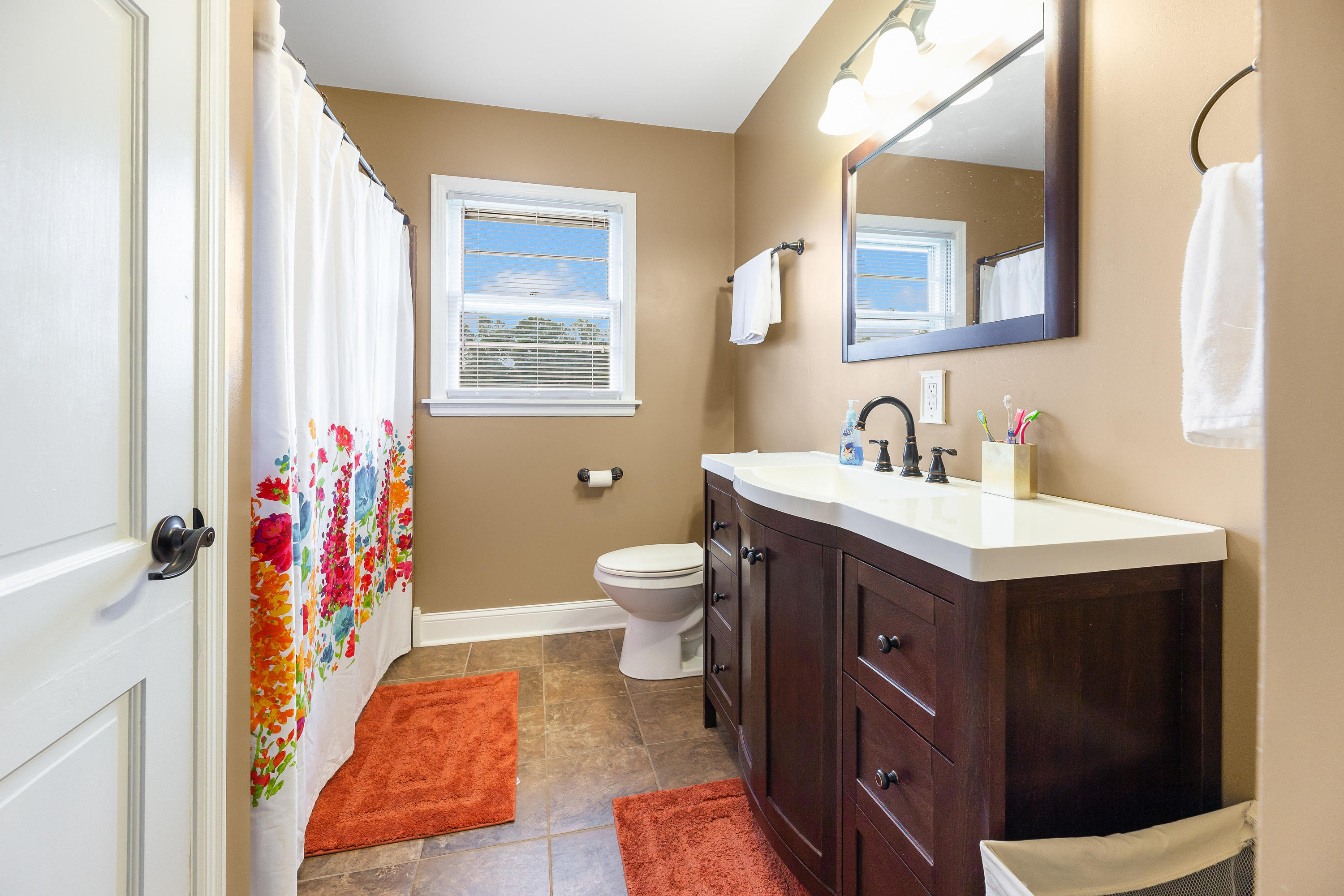 6543 Goodview Road Goodview, VA 24095 - Photo 18 of 21 a bathroom with a sink and a mirror