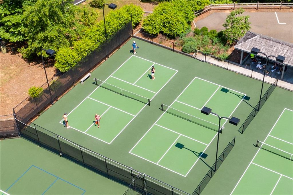 119 Soaring Hawk Circle Big Canoe, GA 30143 - Photo 44 of 50 an aerial view of a tennis court