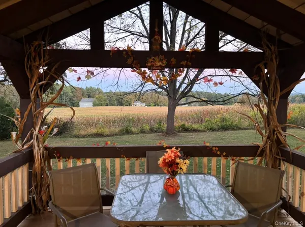 a outdoor view with sitting space