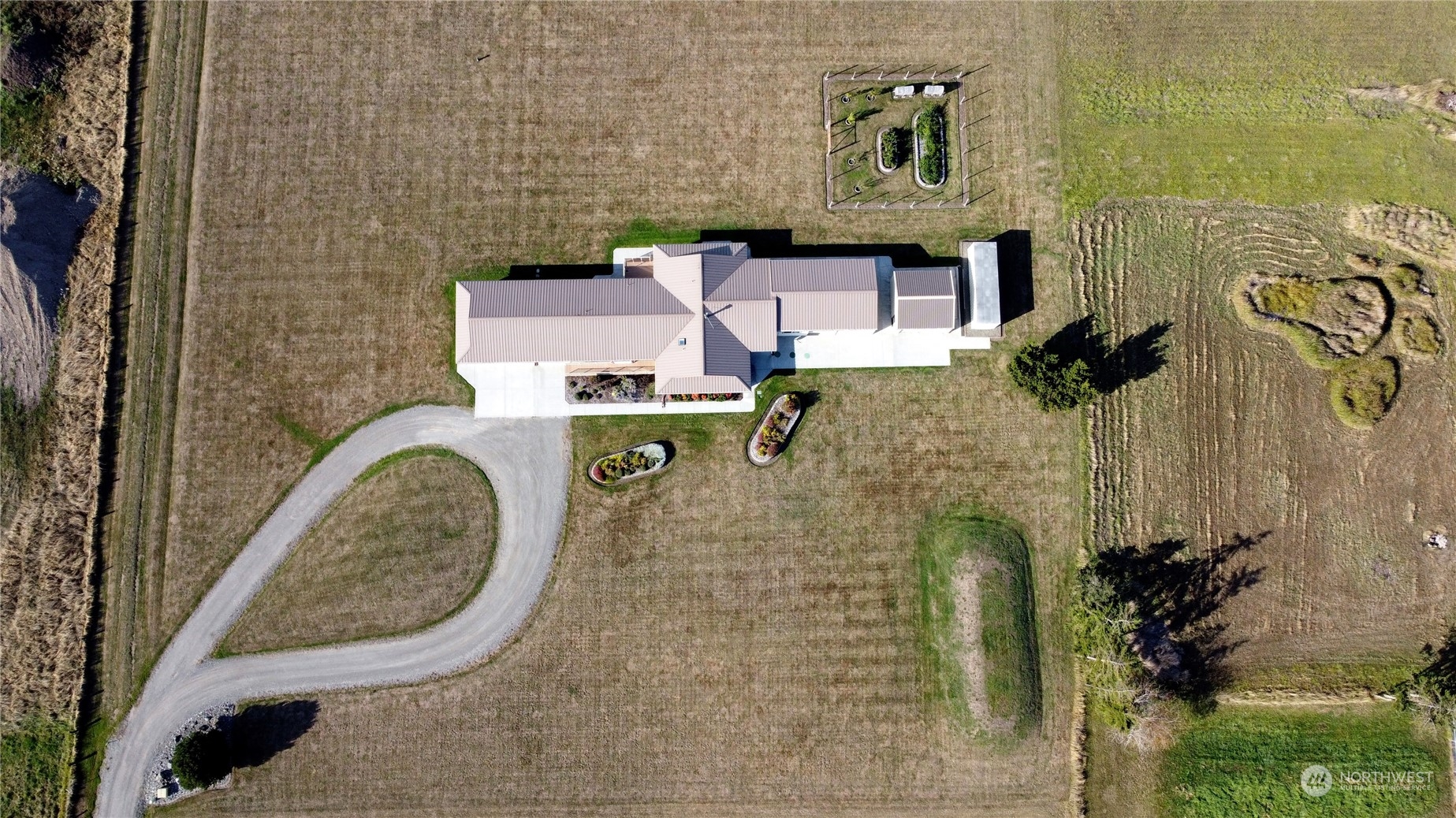 123 East Anderson Road Sequim, WA 98382 - Photo 35 of 40 an aerial view of a house with outdoor space