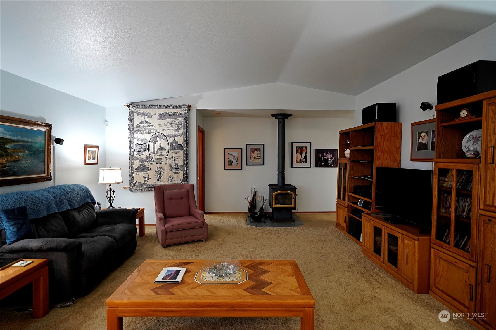 123 East Anderson Road Sequim, WA 98382 - Photo 6 of 40 a living room with furniture and a flat screen tv