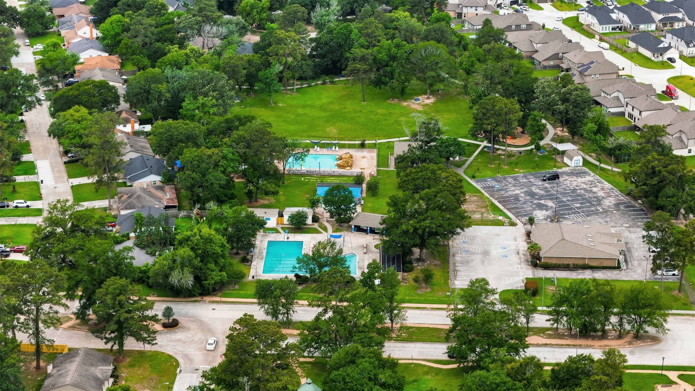 4818 Quailgate Drive Spring, TX 77373 - Photo 19 of 26 an aerial view of multiple house