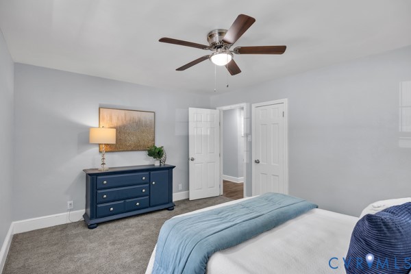 2330 Hubert Lane Chester, VA 23836 - Photo 16 of 43 Bedroom featuring carpet flooring and ceiling fan