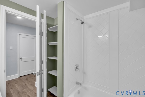 2330 Hubert Lane Chester, VA 23836 - Photo 20 of 43 Bathroom with shower combination and wood finishe
