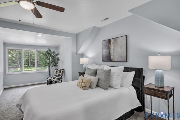 2330 Hubert Lane Chester, VA 23836 - Photo 24 of 43 Bedroom with carpet floors, ceiling fan, and reces