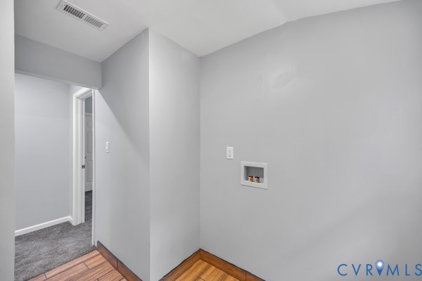 2330 Hubert Lane Chester, VA 23836 - Photo 33 of 43 Laundry area featuring washer hookup and light woo