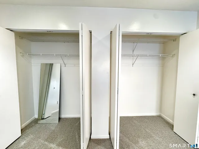 a view of a room with closet