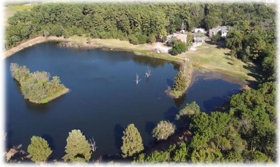 10505 Crosby Lynchburg Road Highlands, TX 77562 - Photo 8 of 24 a view of a house with a yard and a pond