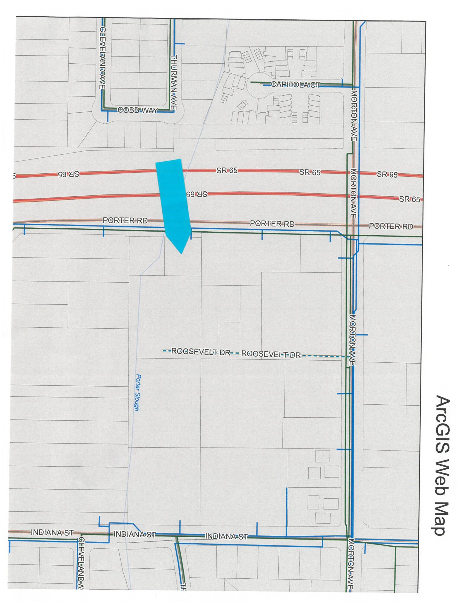 Porter Road Porterville, CA 93257 - Photo 5 of 5 Cruz Porter--City Service Map