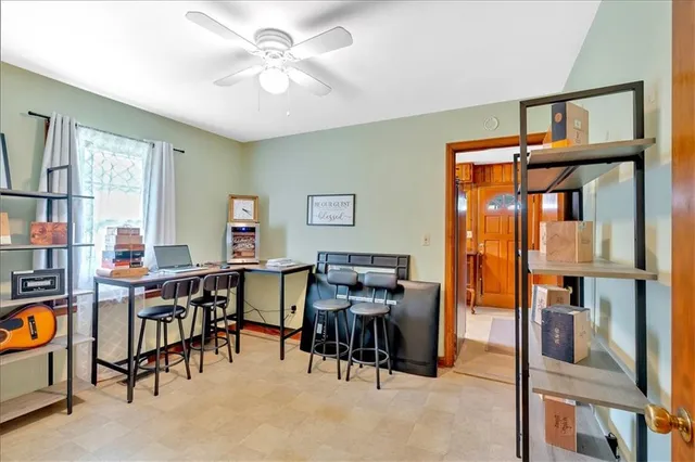 a view of a livingroom with furniture