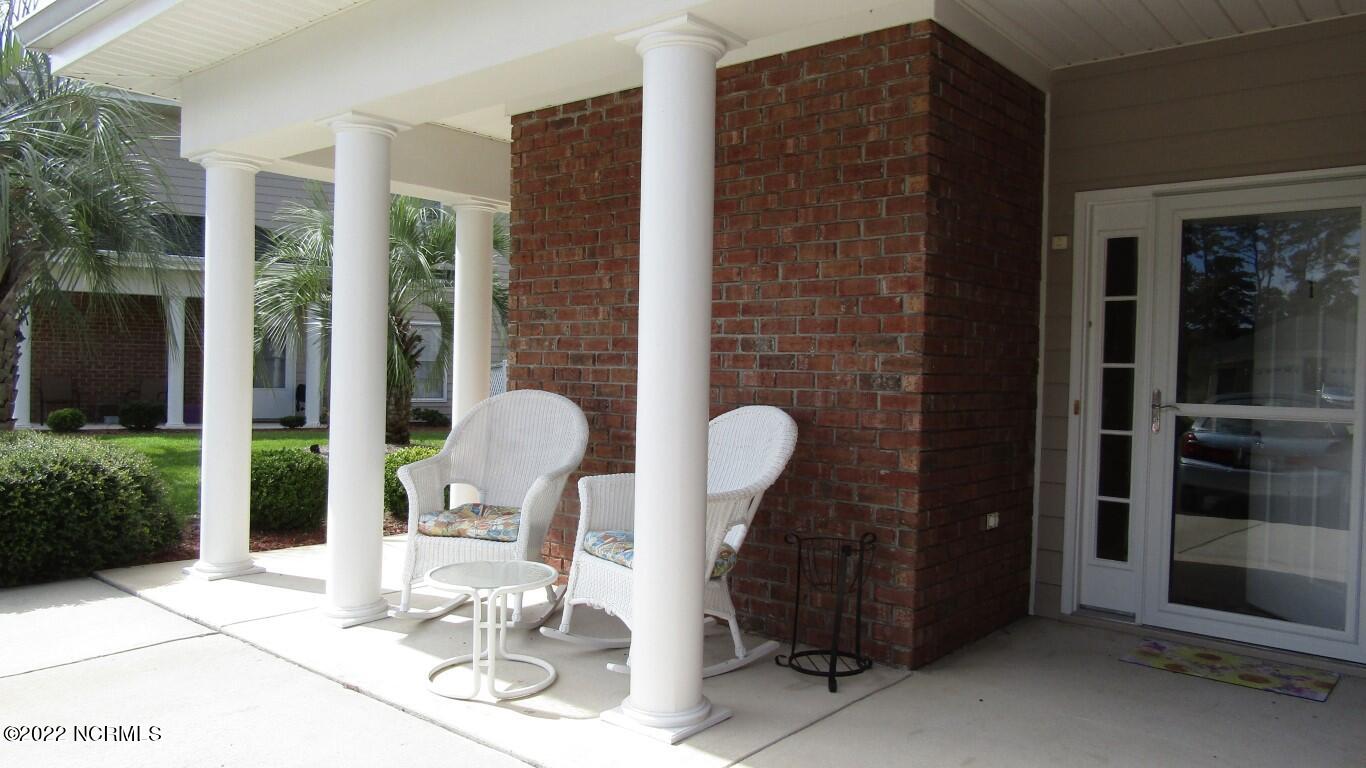 144 Rice Mill Circle, Unit 1 Sunset Beach, NC 28468 - Photo 33 of 36 Covered Front Porch