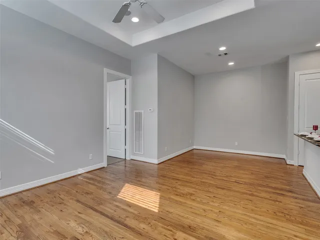 a view of an empty room