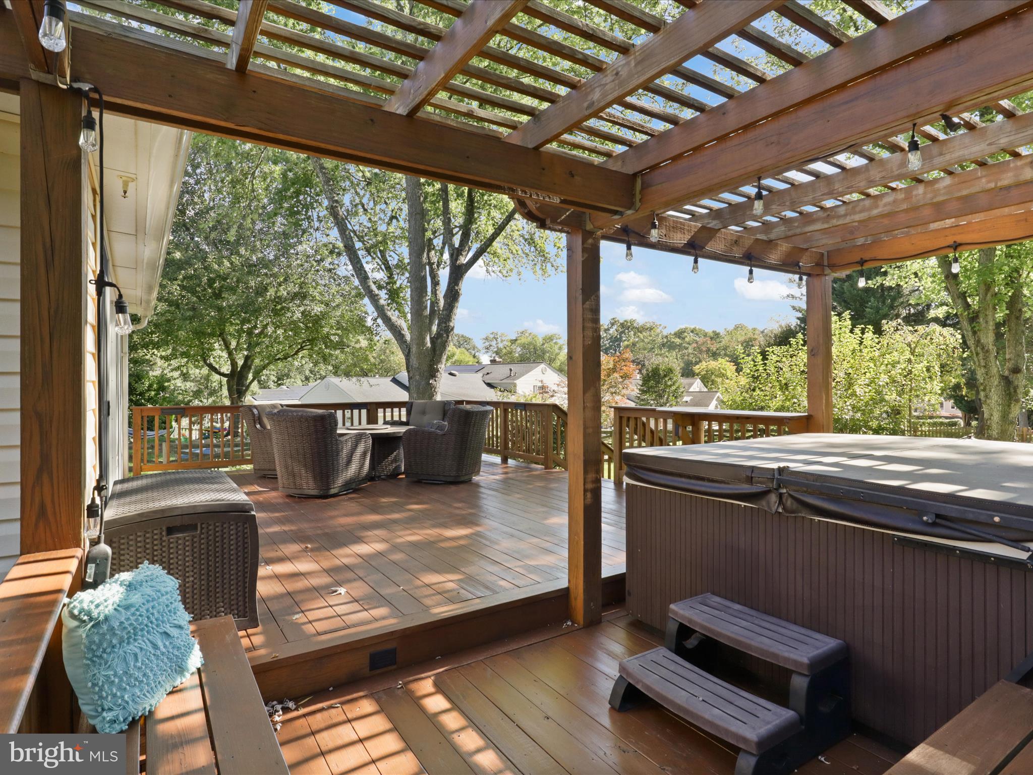 5407 Duxford Place Burke, VA 22015 - Photo 34 of 59 Hot Tub and Pergola