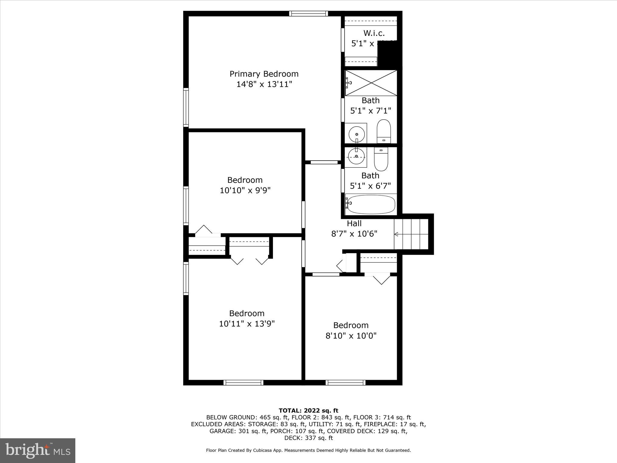 5407 Duxford Place Burke, VA 22015 - Photo 57 of 59 Upper Level Floor Plan