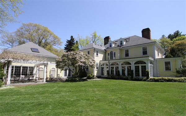 1 Channing Road Dedham, MA 02026 - Photo 5 of 22 a front view of a house with a garden