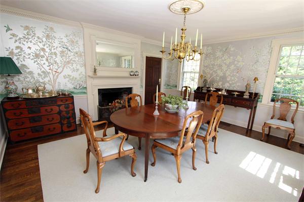 1 Channing Road Dedham, MA 02026 - Photo 9 of 22 a view of a dining room with furniture and chandelier