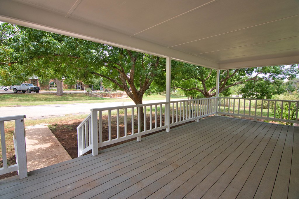 425 Post Hill Street Mason, TX 76856 - Photo 19 of 21 a view of porch with wooden floor