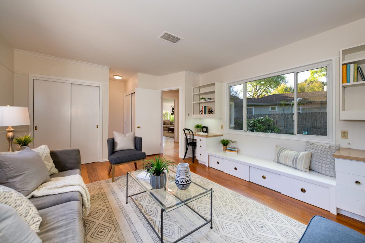 8 Oak Court Sunnyvale, CA 94086 - Photo 14 of 30 a living room with furniture and a large window