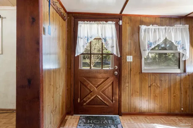 a view of front door