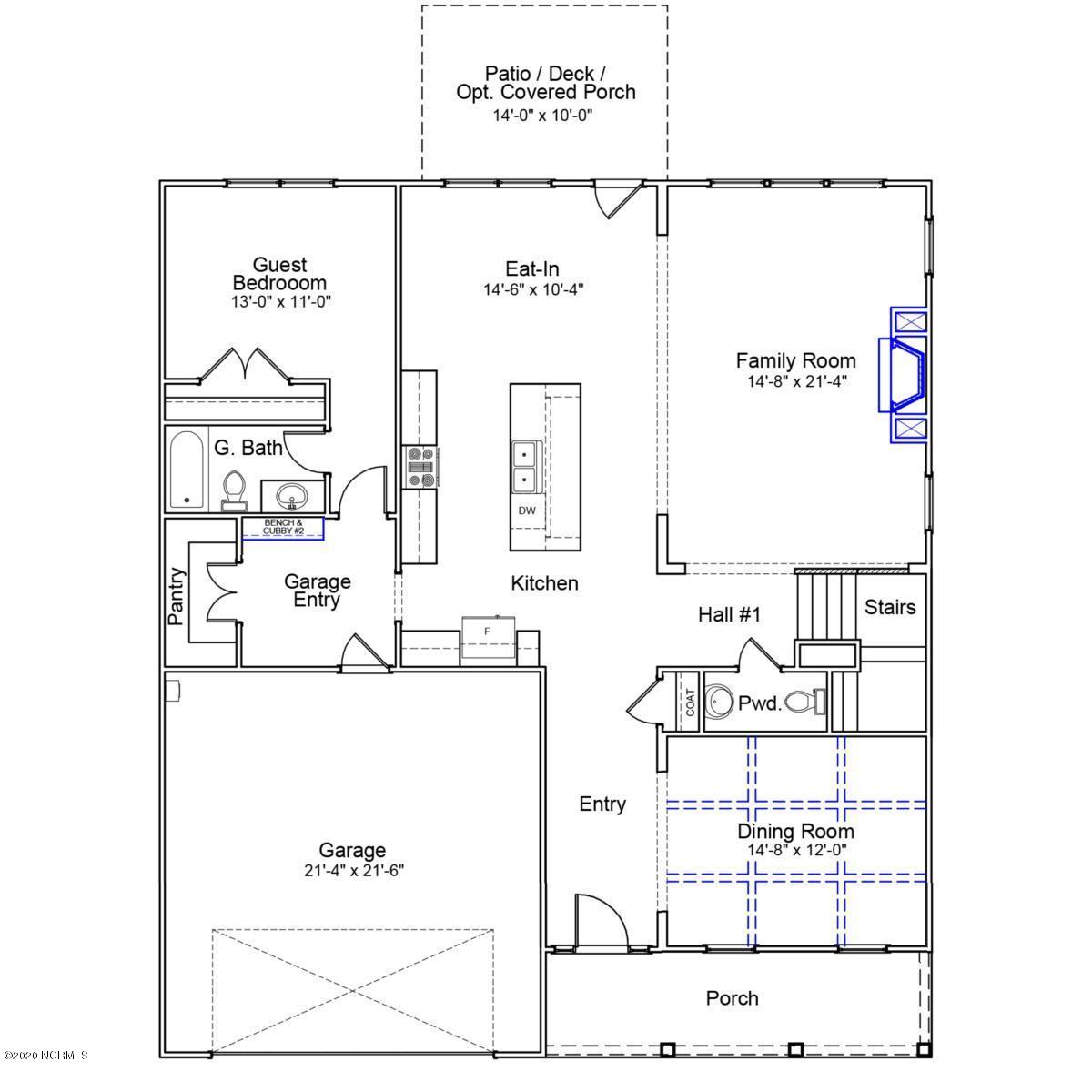 1257 Lt Congleton Road Wilmington, NC 28409 - Photo 6 of 11 First Floor Layout