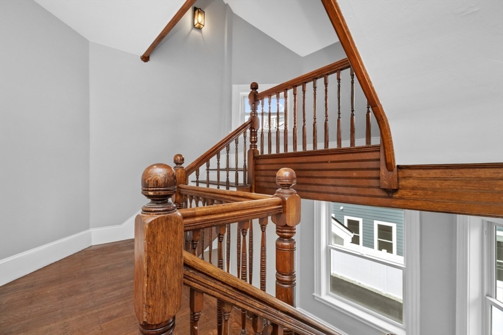 66 Stanley Street, Unit 2 Boston, MA 02125 - Photo 13 of 21 a view of entryway with wooden floor and stairs