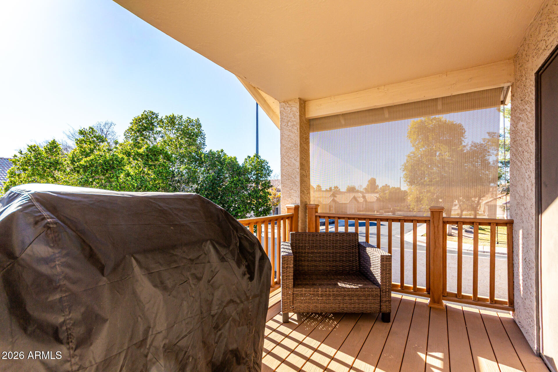 567 West Spur Avenue Gilbert, AZ 85233 - Photo 27 of 42 a balcony view with a hardwood floor
