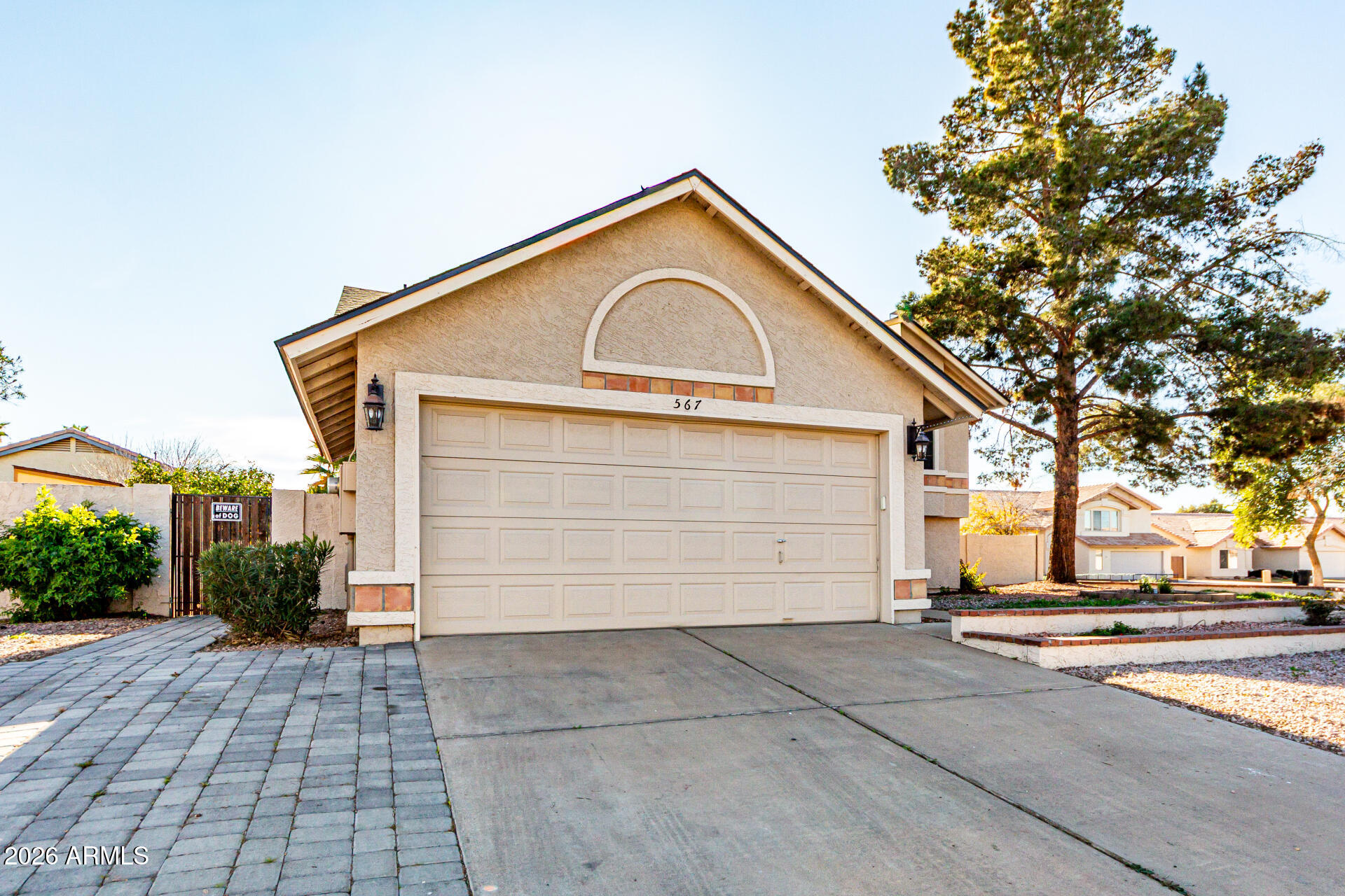 567 West Spur Avenue Gilbert, AZ 85233 - Photo 35 of 42 a view of garage yard and garage