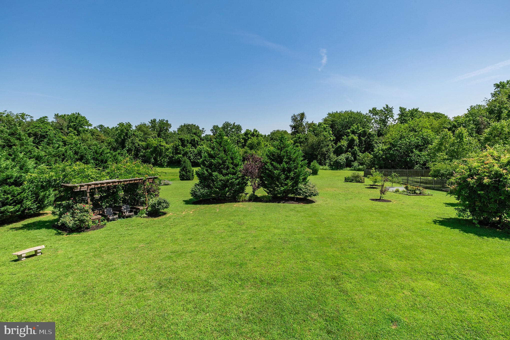114 Quail Ridge Way Mickleton, NJ 08056 - Photo 34 of 40 Yard with Pergola on left, Hammock stand on right
