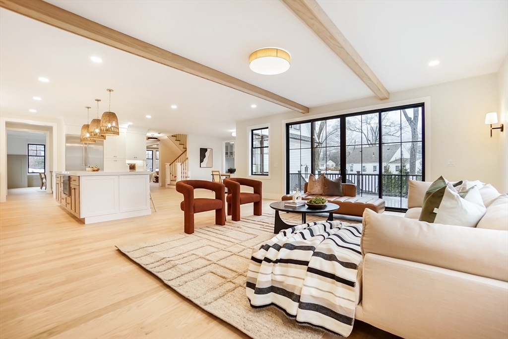 407 High Rock Street Needham, MA 02492 - Photo 13 of 36 a living room with furniture and a large window