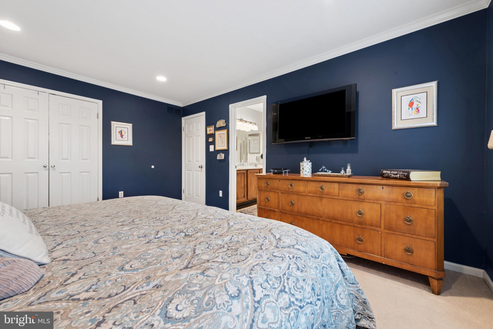 56 Woodstream Drive Chesterbrook, PA 19087 - Photo 22 of 34 Cozy retreat with rich blue walls.