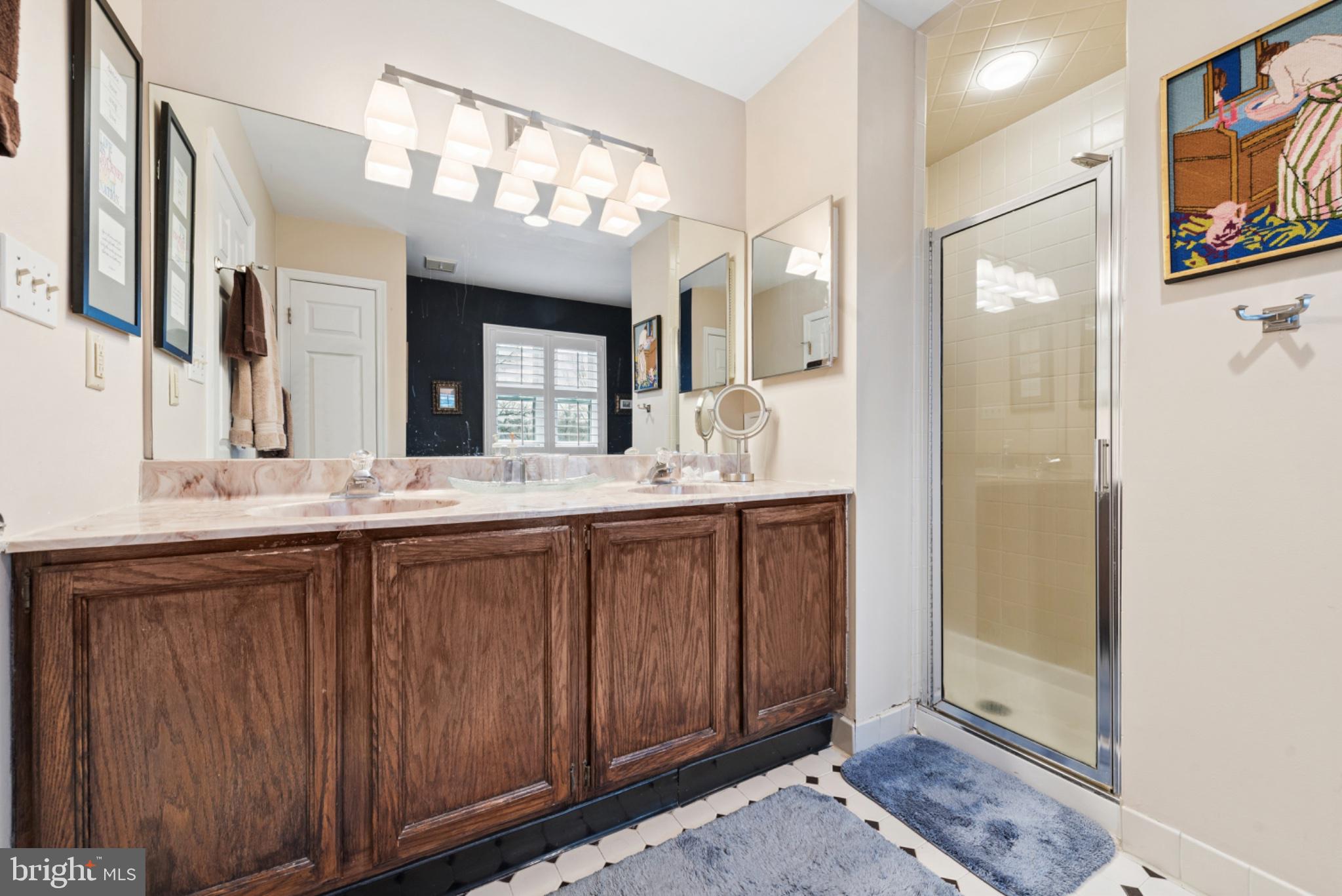 56 Woodstream Drive Chesterbrook, PA 19087 - Photo 23 of 34 Elegant bathroom with modern touches.