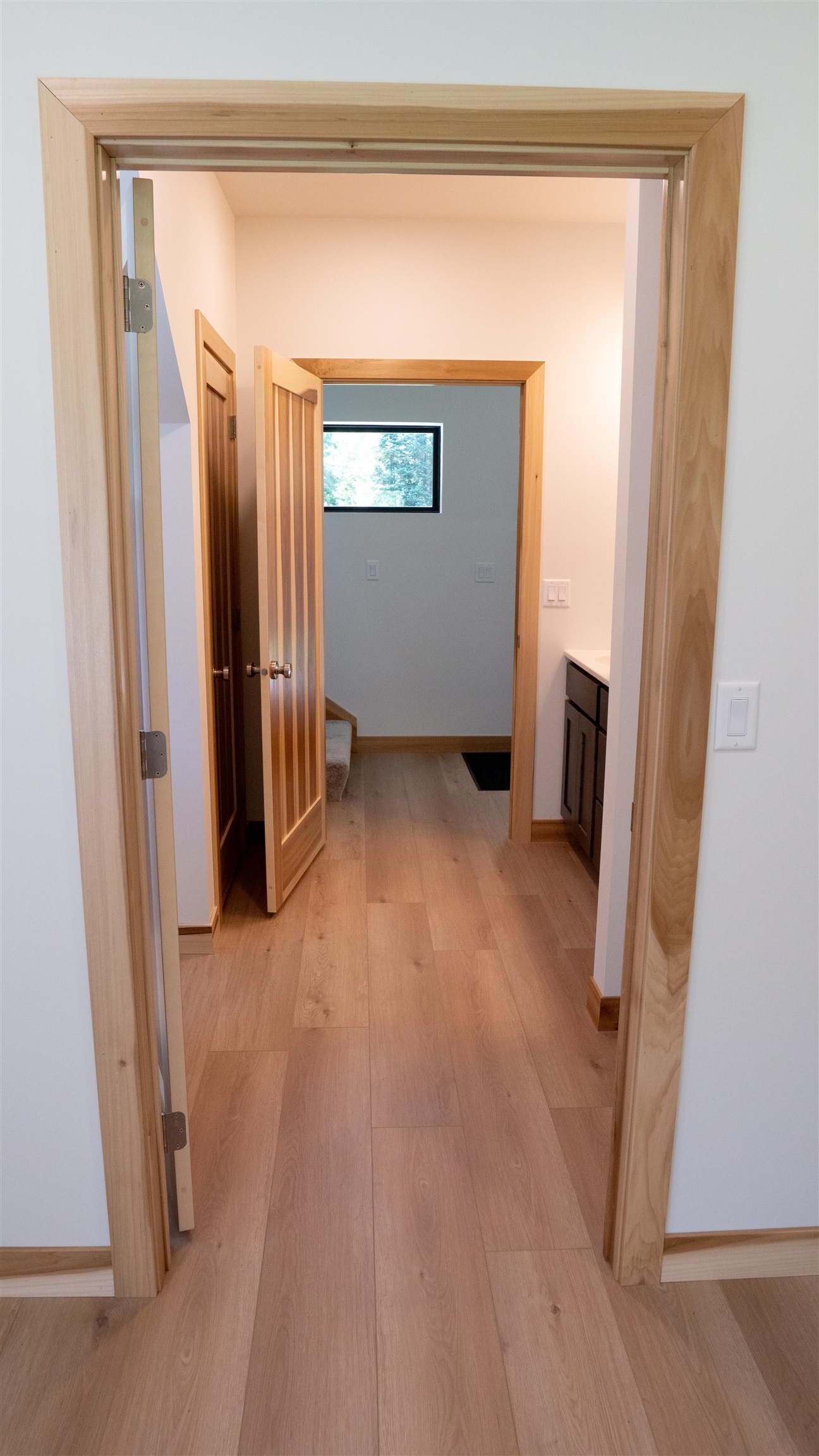 23190 Sawgrass Road Cornucopia, WI 54827 - Photo 15 of 23 Hallway featuring light wood-type flooring
