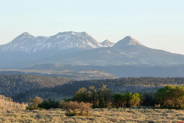 a view of city and mountain