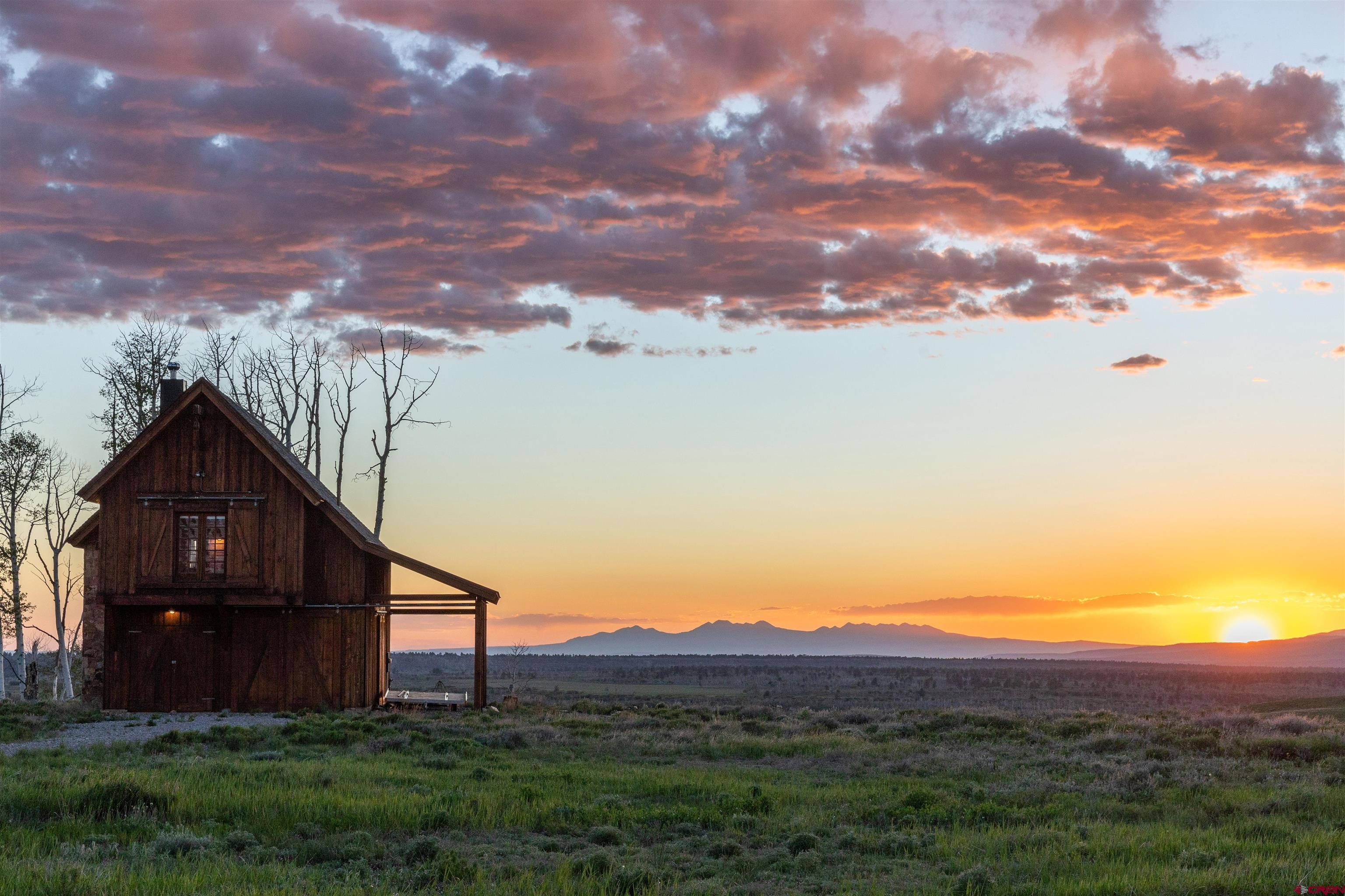 842 Ranch Road Ridgway, CO 81432 - Photo 5 of 35 a view of a backyard with potted plants and mountain view