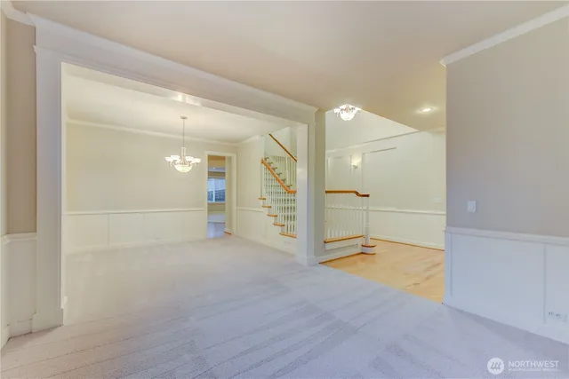 a view of an empty room