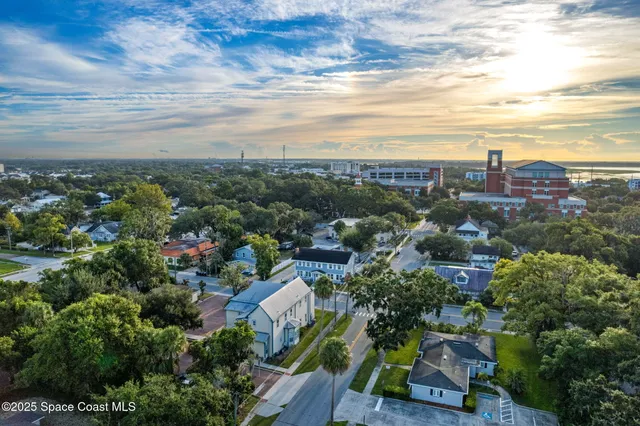 a view of a volley ball court
