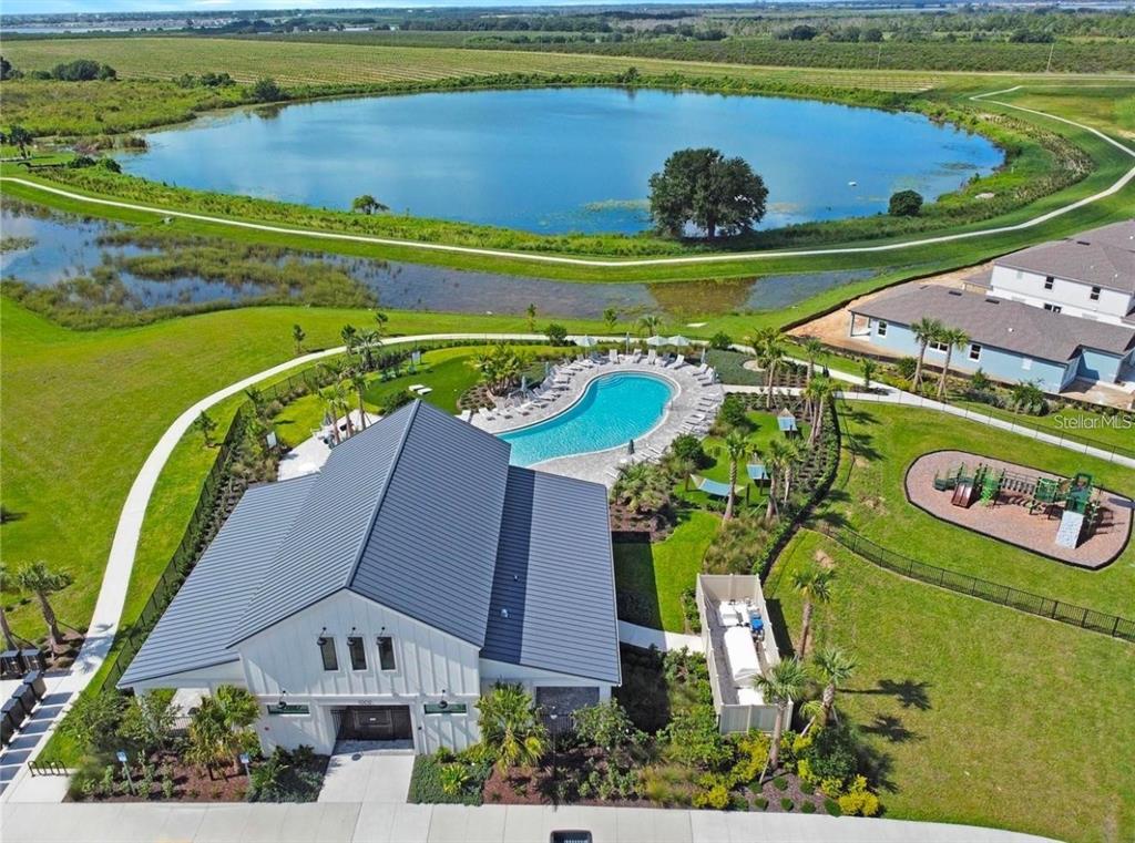 304 Woodsage Place Lake Alfred, FL 33850 - Photo 29 of 30 an aerial view of a house with a swimming pool