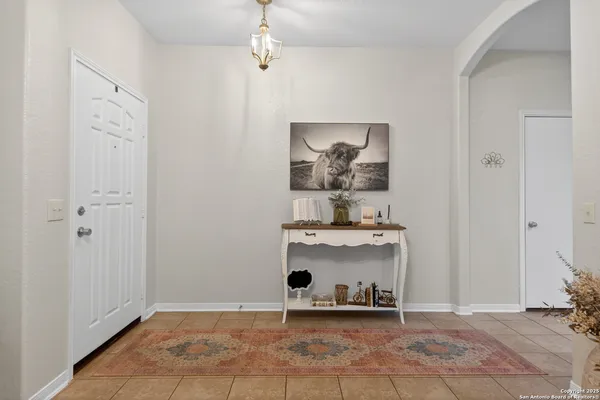 a view of room with cabinet and rack