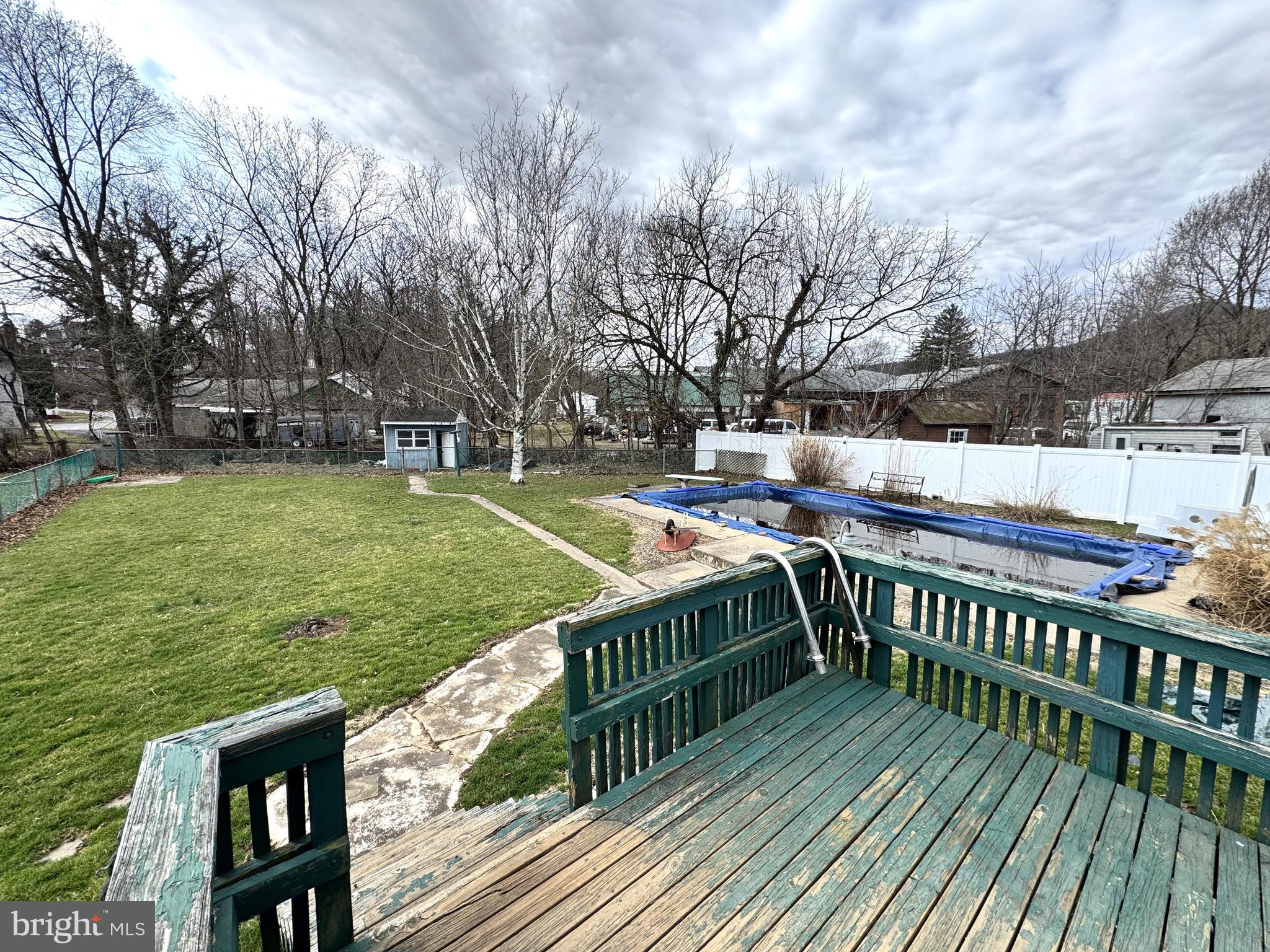 12 Maclay Street Milroy, PA 17063 - Photo 19 of 25 a view of a deck with a yard