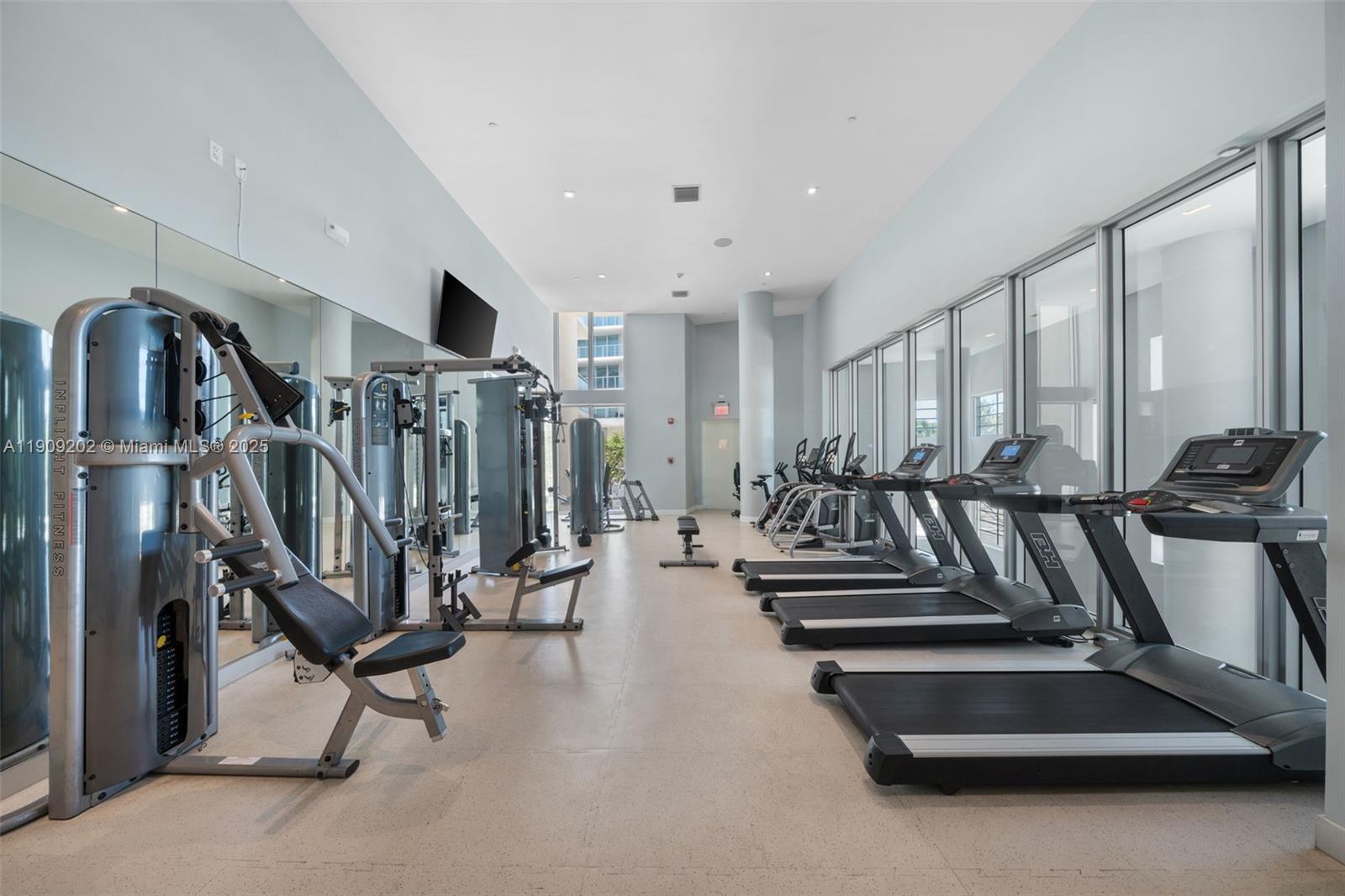 6620 Indian Creek Drive, Unit 713 Miami Beach, FL 33141 - Photo 37 of 39 a view of a room with gym equipment