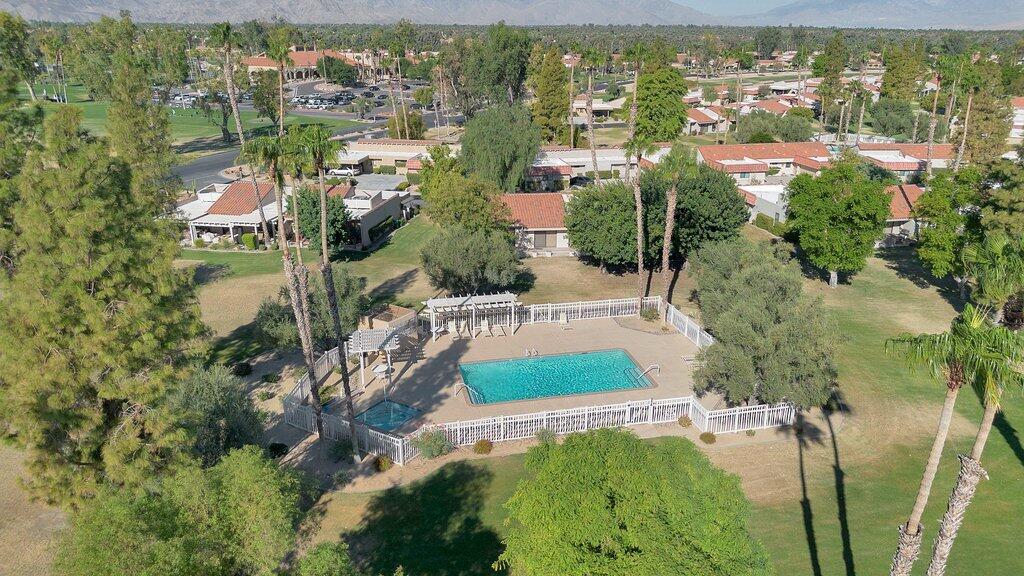41071 Preston Trail Palm Desert, CA 92211 - Photo 24 of 29 an aerial view of residential houses with outdoor space and trees