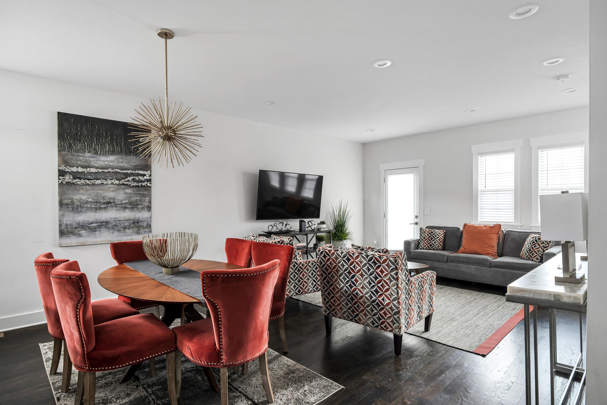 601 Ries Avenue Nashville, TN 37209 - Photo 9 of 30 a view of a livingroom with furniture and a flat screen tv