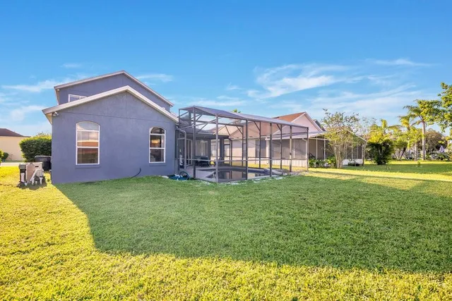 a house view with a garden space