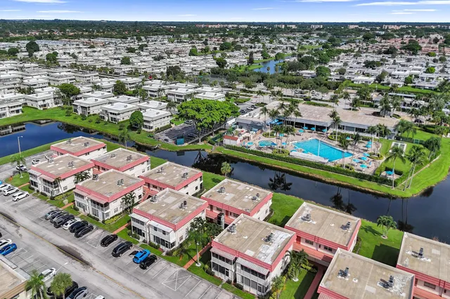 an aerial view of a city with lots of residential buildings